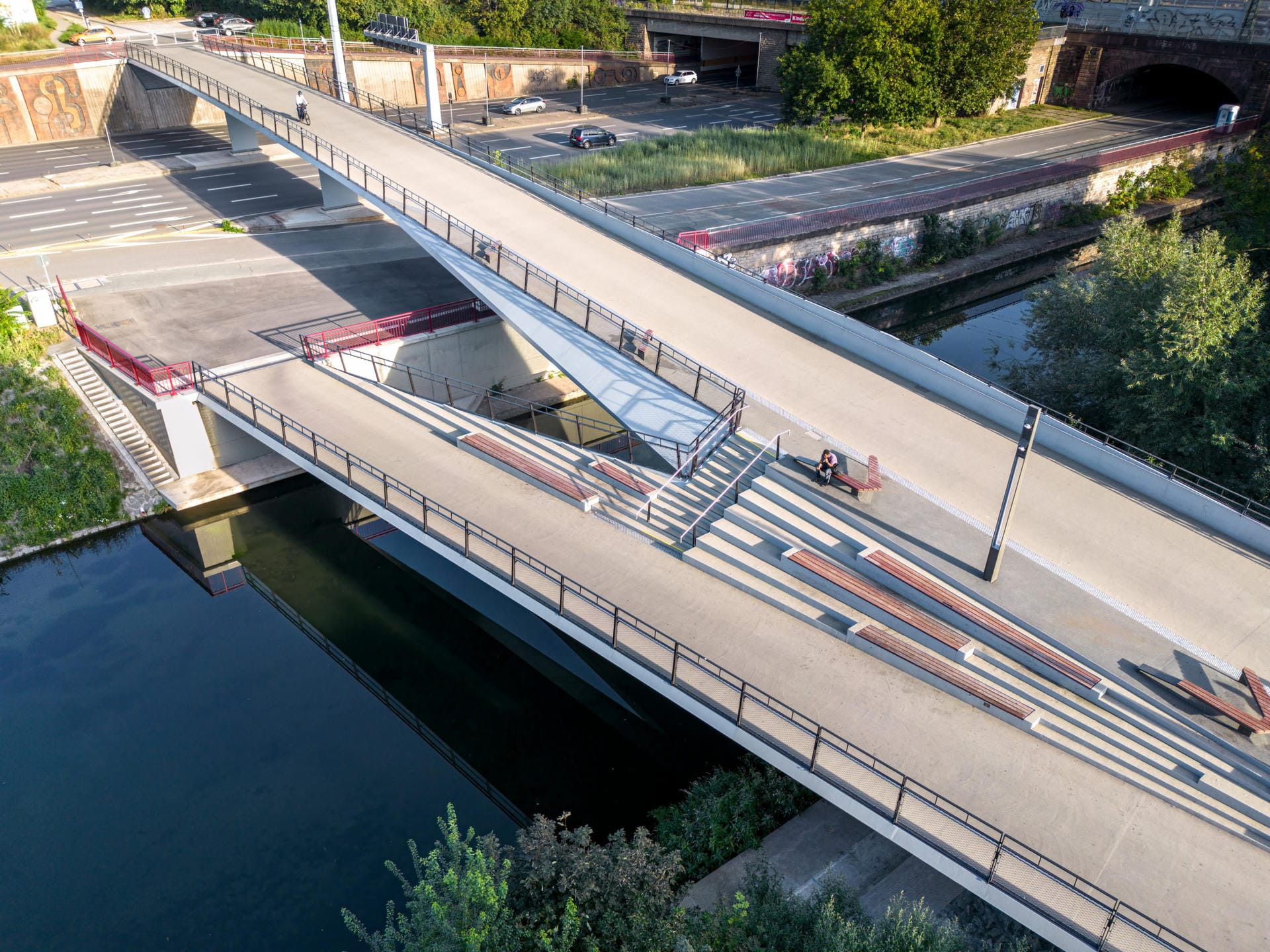 Promenadendeck Erfurt – Fuß- und Radwegbrücke